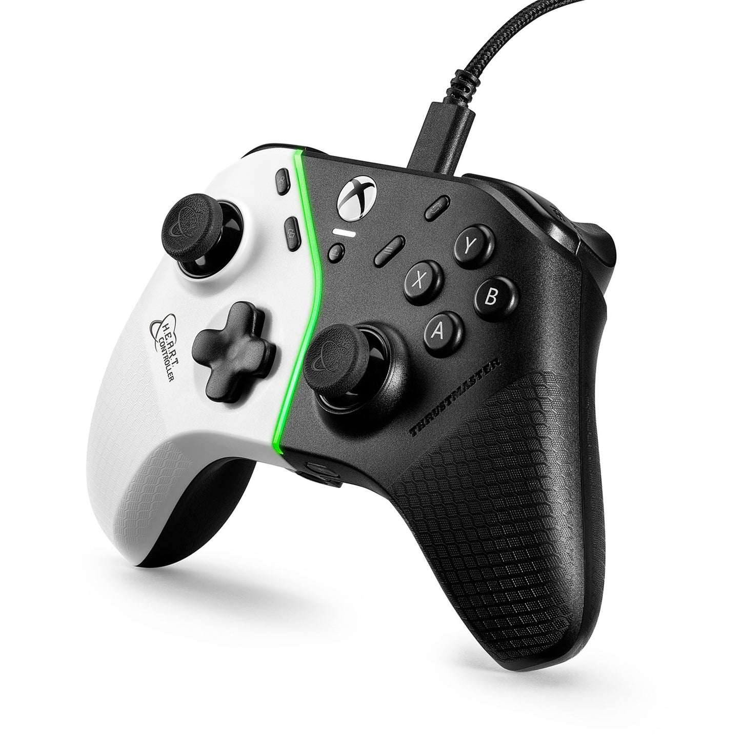 Thrustmaster HEART. Gamepad. PC. Xbox One. Xbox One S. Xbox One X. Dugme za nazad. D-pad. Smjerni tasteri. Dugme za pokretanje. Žični. USB. Crna. Bijela.