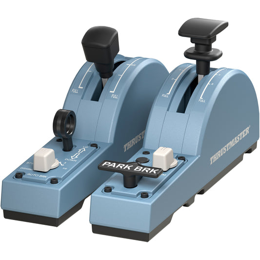 Thrustmaster TCA Quadrant Add-On Airbus Edition. Simulacija leta. Računar. Crna. Plava. Windows 10. Windows 8. 45 mm. 225 mm
