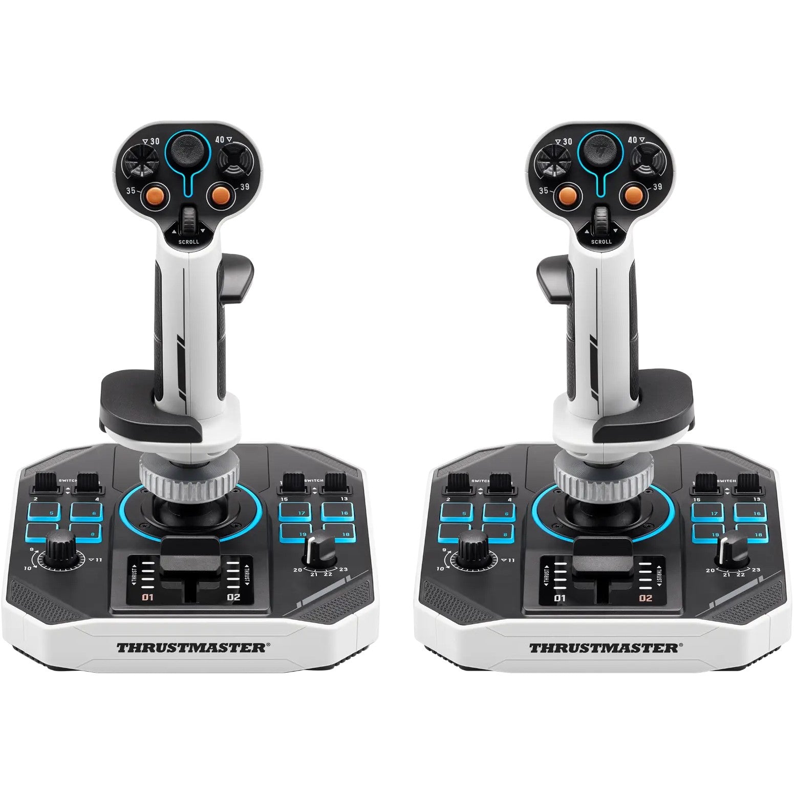 Thrustmaster Sol-R 2 HOSAS Space Sim Duo. Leteći štap. Računar. Analogni / Digitalni. Žični. USB. USB Tip-C