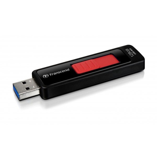 Transcend JetFlash elite JetFlash 760. 128GB. 128 GB. USB Tip-A. 3.2 Gen 1 (3.1 Gen 1). Prečnik. 12 g. Crna. Crvena.