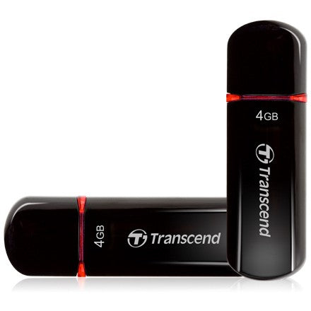 Transcend JetFlash 600. 4 GB. USB Tip-A. 2.0. Kapacitet. 15 g. Crna.
