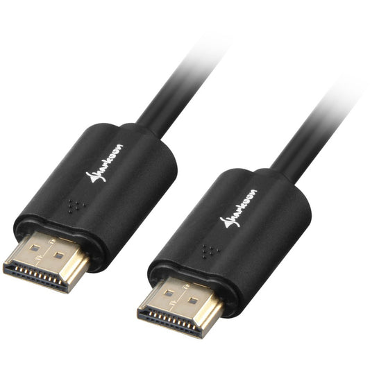 Sharkoon HDMI/HDMI 4K. 5m. 5m. HDMI Tip A (Standard). HDMI Tip A (Standard). 3D. Audio Return Channel (ARC). Crni.