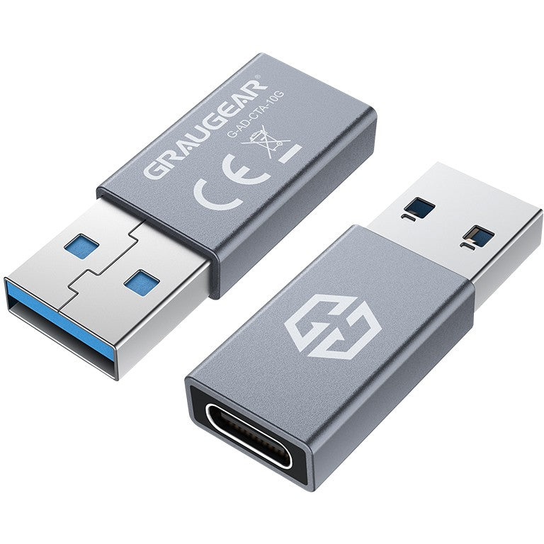 GRAUGEAR G-AD-CTA-10G. USB-A. USB-C. Srebrni