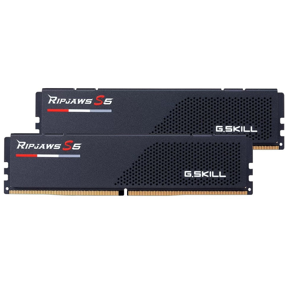 G.Skill Ripjaws S5 F5-6000J3636F32GX2-RS5K. 64GB. 2 x 32GB. DDR5. 288-pinski DIMM.