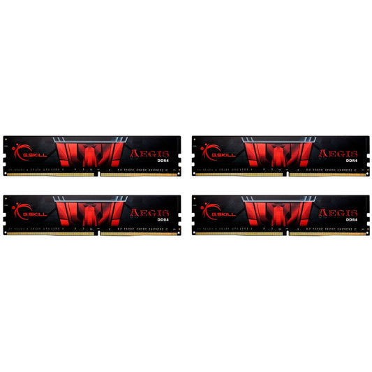 G.Skill Aegis F4-3200C16Q-64GIS. 64GB. 4x16GB DDR4. 3200MHz. 288-pinski DIMM.
