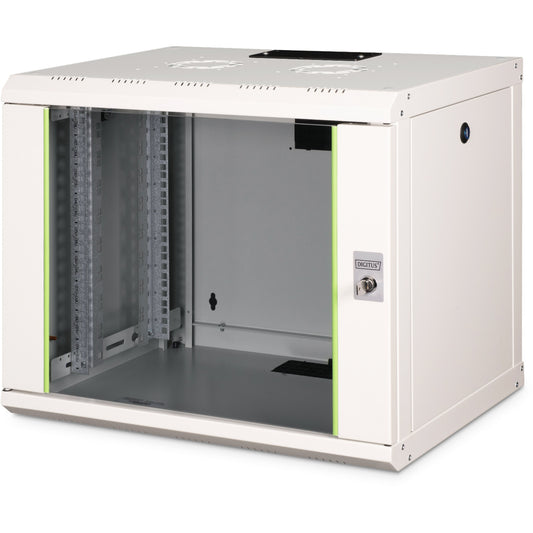 Digitus Unique serija zidno kućište - 600x450 mm (ŠxV). Zidna polica. 9U. 100 kg. 22,5 kg. Siva