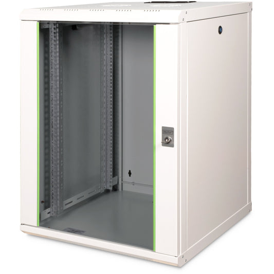 Digitus Unique serija zidno kućište - 600x600 mm (ŠxV). Zidna polica. 16U. 100 kg. 36 kg. Siva