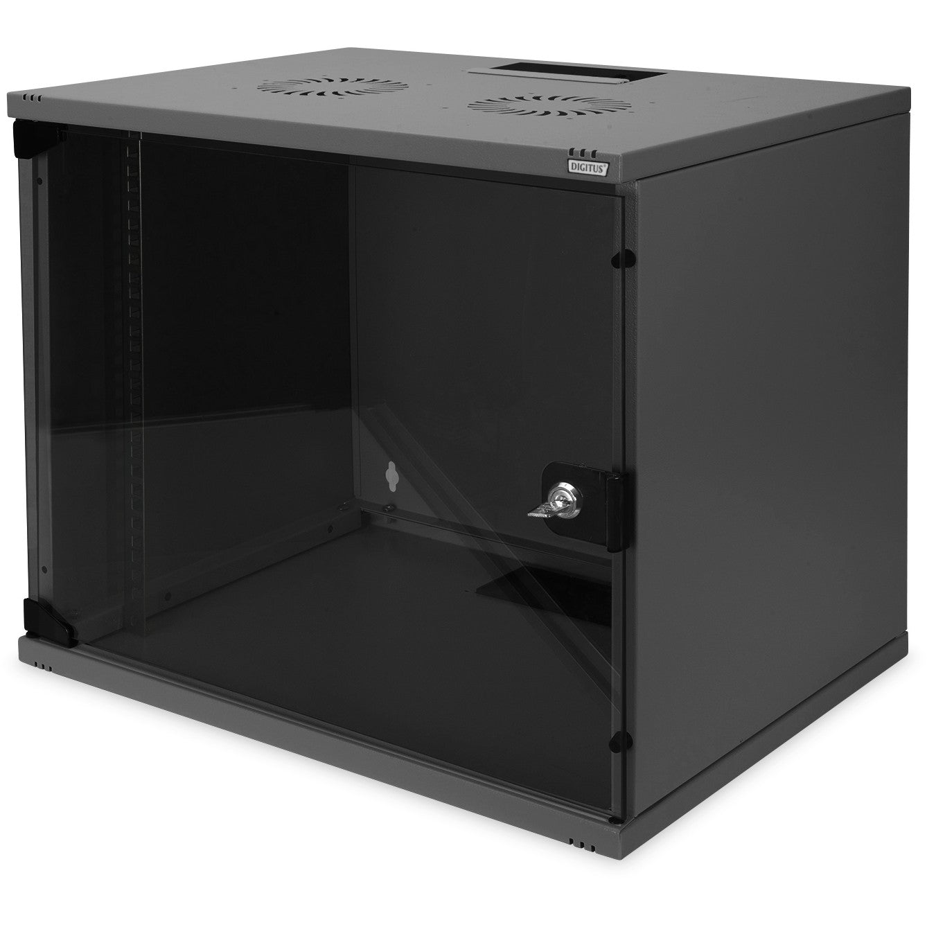 Digitus zidni ormarić. SOHO. Neraspoređeno - 540 x 400 mm (Š x D). Zidna polica. 9U. 60 kg. 15 kg. Crna.