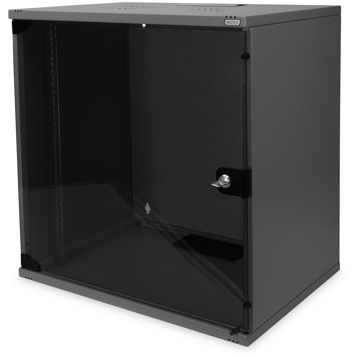 Digitus kućište za montažu na zid. SOHO. Neraspoređeno - 540 x 400 mm (Š x D). Polica za montažu na zid. 12U. 60 kg. 22,5 kg. Crna
