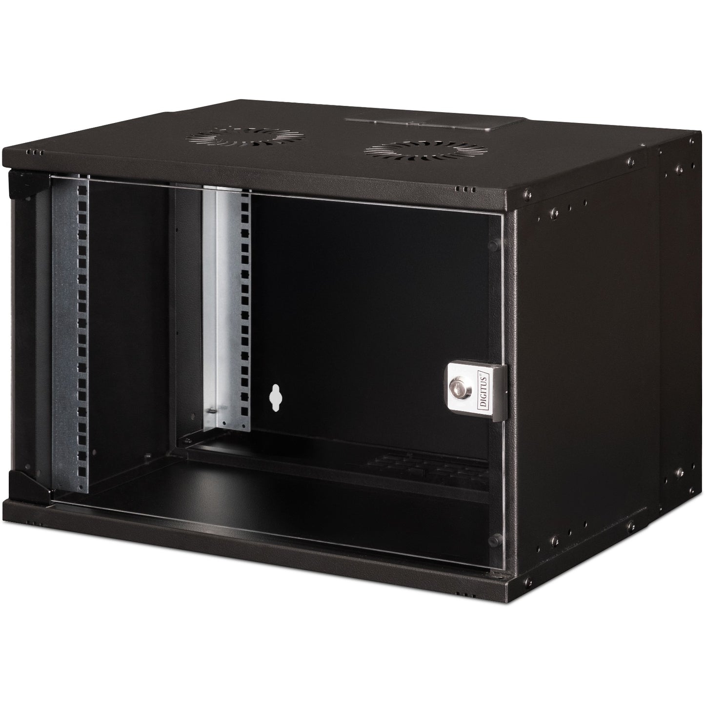 Digitus SOHO Pro kućište za montažu na zid - 483 mm (19") - 540 x 400 mm (Š x D). Polica za montažu na zid. 7U. 60 kg. Može se zaključati. Šine za police. Poboljšano upravljanje kablovima.