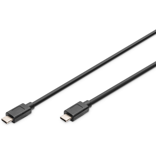 Digitus USB-C 3.1 Gen2 priključni kabel. USB-C na USB-C. 1 m. USB C. USB C. USB 3.2 Gen 2 (3.1 Gen 2). Muški/muški. Crni