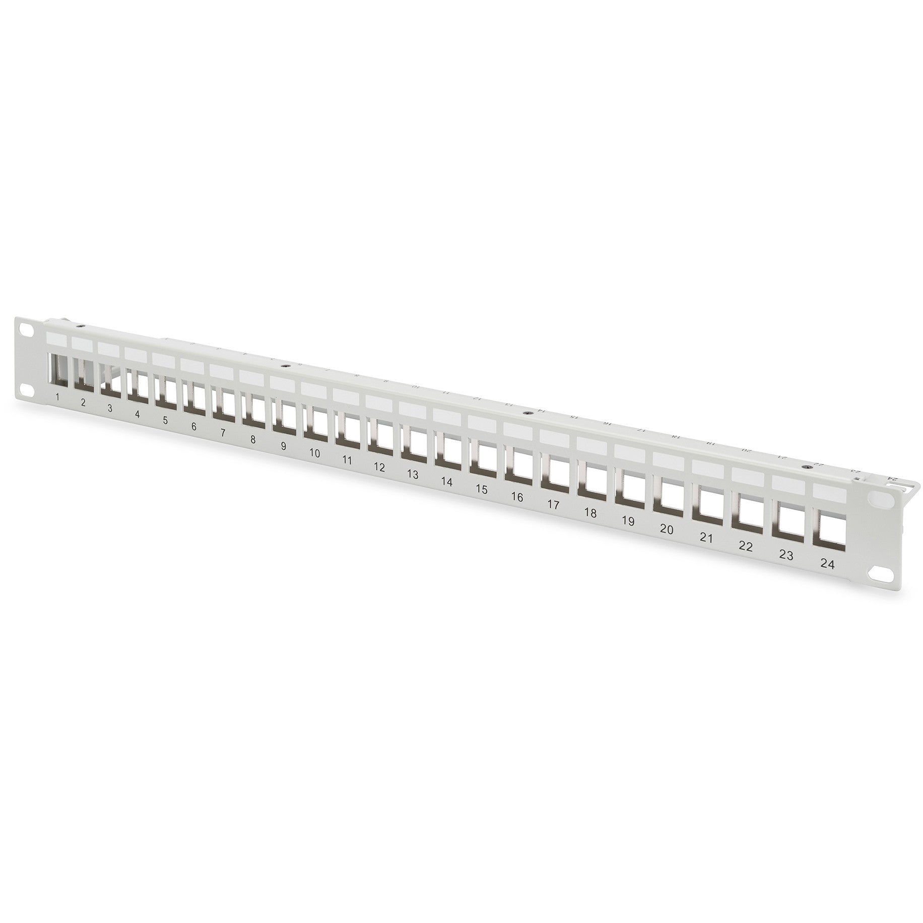 Digitus modularna patch ploča. 24 porta. Siva. Montaža u rack. 1U. 483mm. 1.5mm. 565mm