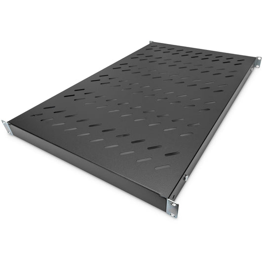 Digitus polica s promjenjivim montažnim šinama za trajnu ugradnju u ormariće od 483 mm (19"). Crna. 4,8 kg