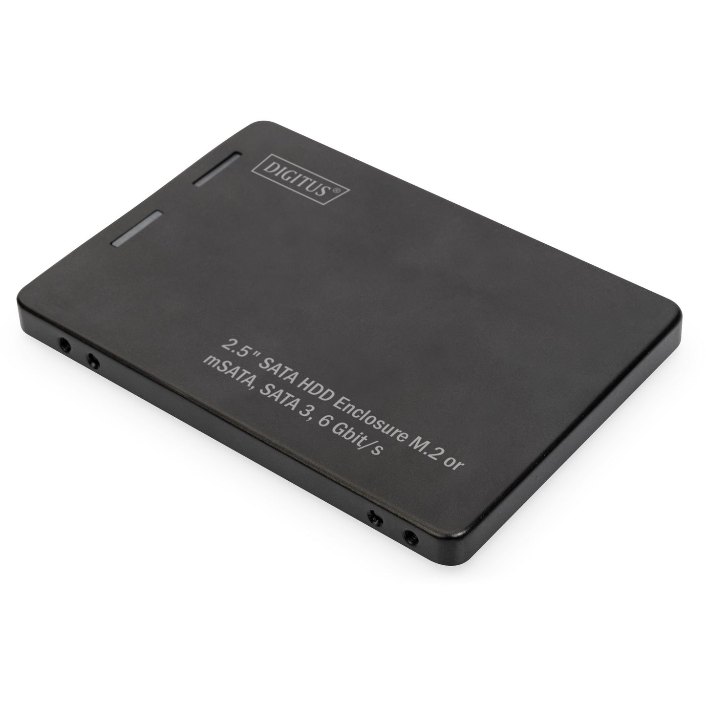 Digitus 2.5" SATA adapter za hard disk za M.2 ili mSATA. Kućište za SSD. 2.5". M.2. mSATA. 6 Gbps. Crno.