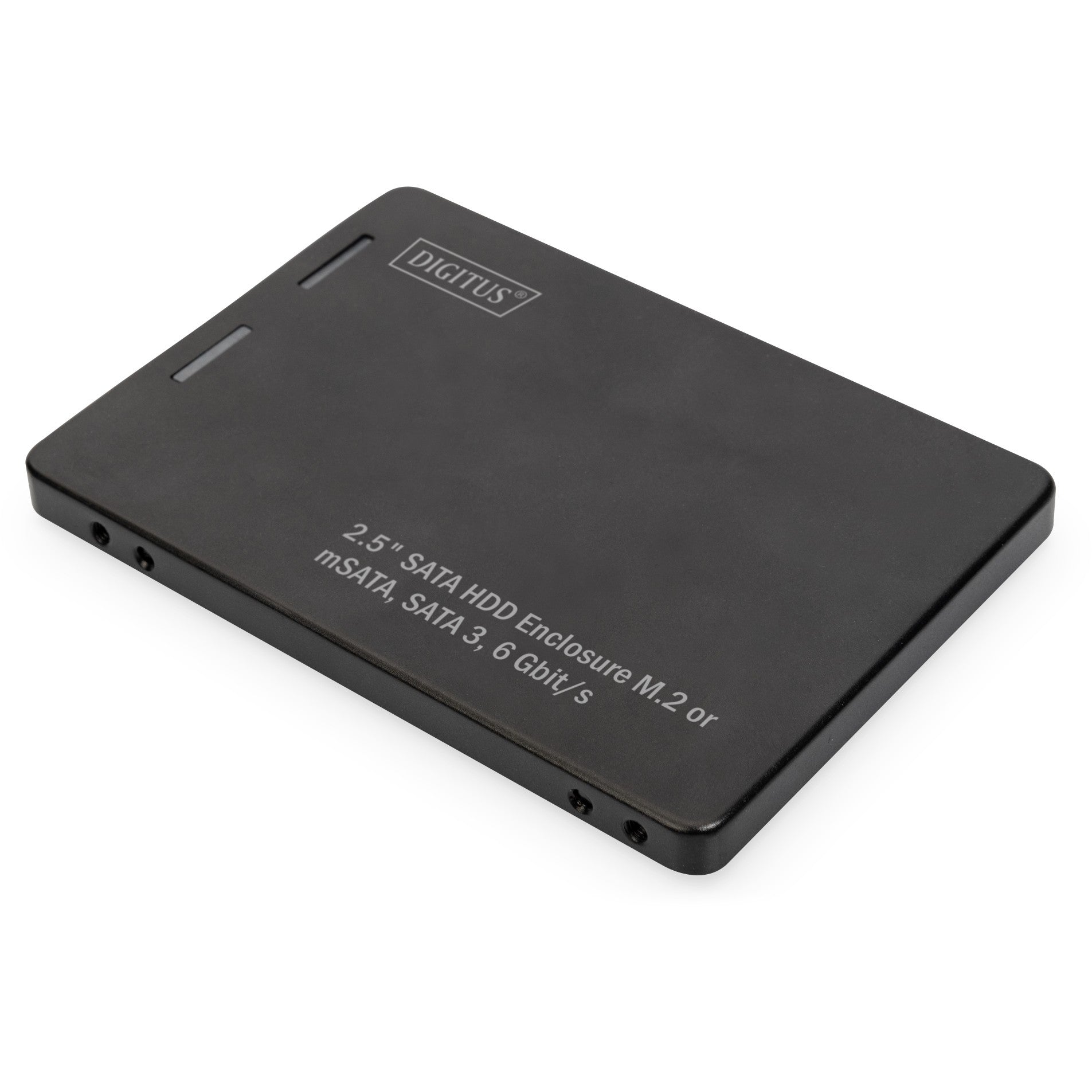 Digitus 2.5" SATA adapter za hard disk za M.2 ili mSATA. Kućište za SSD. 2.5". M.2. mSATA. 6 Gbps. Crno.