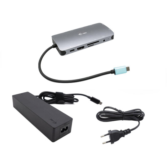 i-tec Metal USB-C Nano Dock HDMI/VGA sa LAN + punjacem 100W. Žični. USB 3.2 Gen 1 (3.1 Gen 1) Type-C. 100W. 10,100,1000 Mbps. Siva. MicroSD (TransFlash). SD