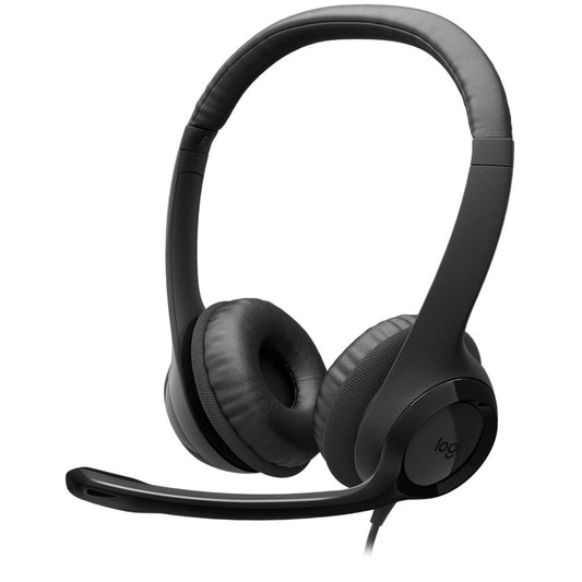Logitech H390 USB. Žični. Pozivi/Muzika. 20 - 20000 Hz. 197 g. Slušalice. Crne.