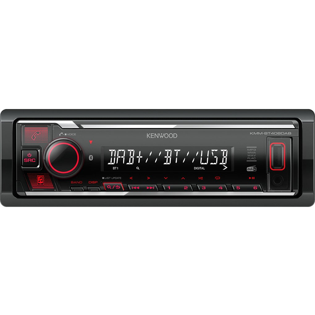 Kenwood Electronics KMM-BT408DAB. Crni. 1 DIN. 88 W. 4.0 kanala. 50 W. 20 - 20000 Hz.