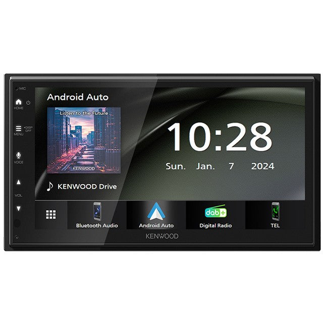 Kenwood DMX6523DABS. Crni. 2 DIN. 50 W. 20 - 20000 Hz. 75 dB. 100 oma.