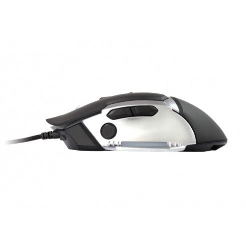 Conceptronic DJEBBEL 8. Optički. USB Tip-A. 4000 DPI. 1 ms. Crna. Srebrna.