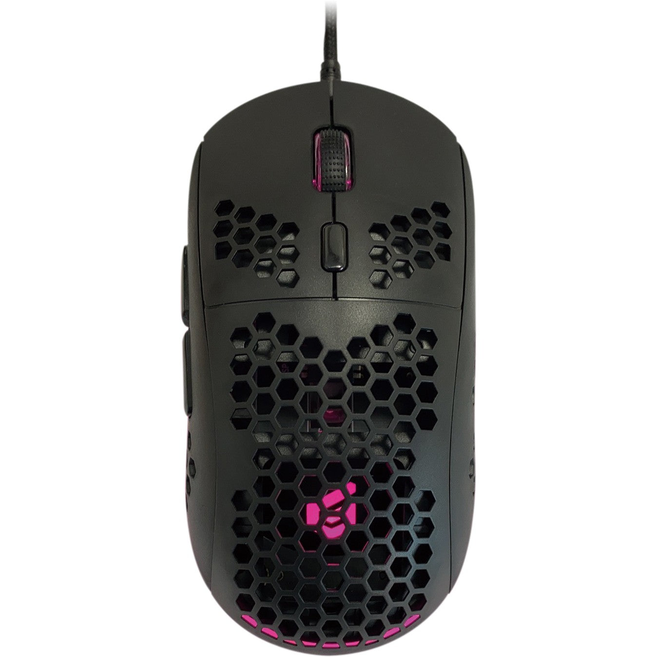 Conceptronic DJEBBEL 6D gejmerski miš sa dizajnom saća. 6400 DPI. Za dešnjake. Optički. USB Tip-A. 6400 DPI. Crni.
