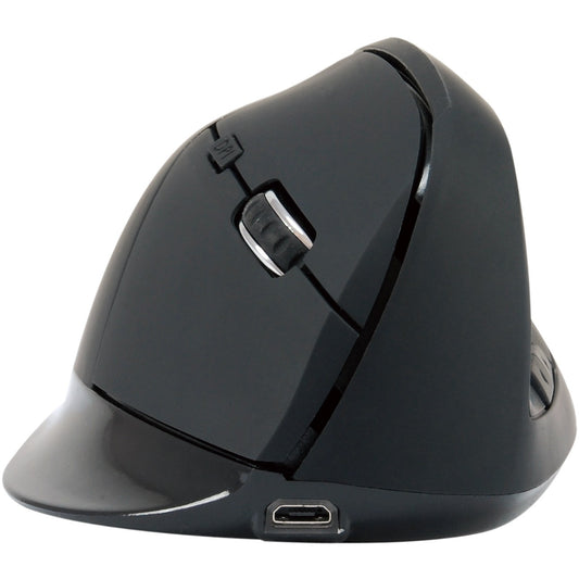 Conceptronic LORCAN ERGO ergonomski Bluetooth miš sa 6 tipki. Za dešnjake. Vertikalni dizajn. Optički. Bluetooth. 1600 DPI. Crni.