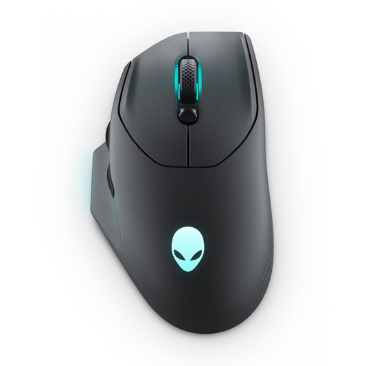 Alienware AW620M. Desni. Optički. RF bežični + USB tip-C. 26000 DPI. Crni.