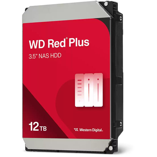 Western Digital Red Plus WD120EFGX. 12TB. 7200 o/min. 512MB. 3.5". Serial ATA III