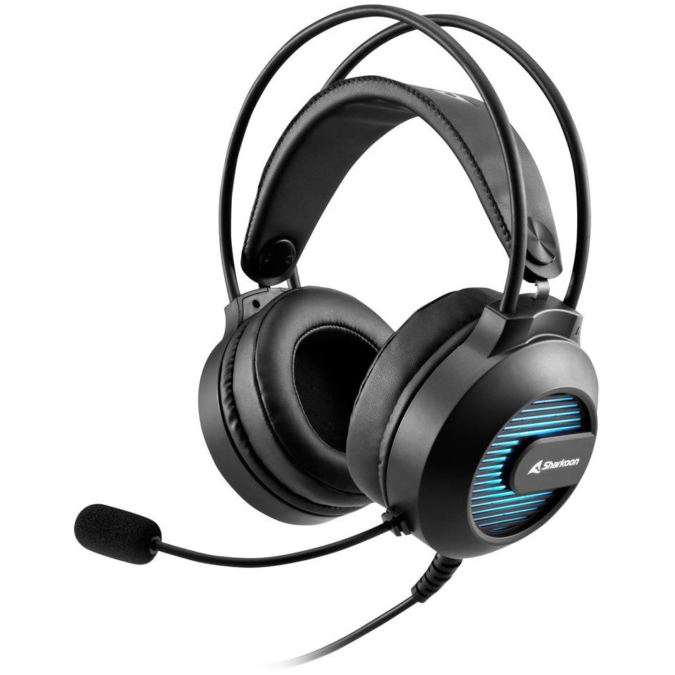 Sharkoon SGH20. Žične. Igraće. 20 - 20000 Hz. 248 g. Slušalice. Crne.