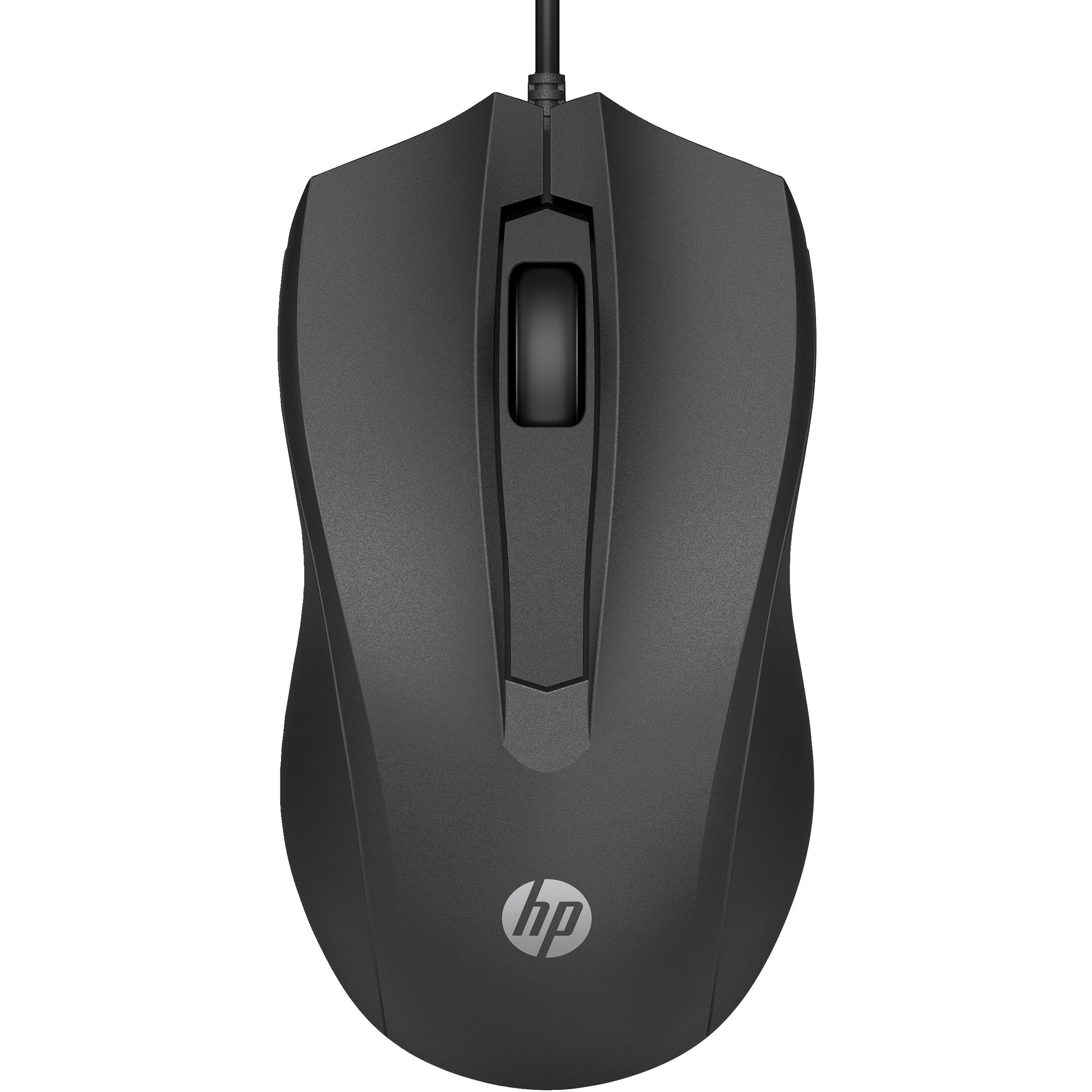 HP žični miš 105. Za dekstre/rukohvate. Optički. USB tip A. 1600 DPI. Crni.