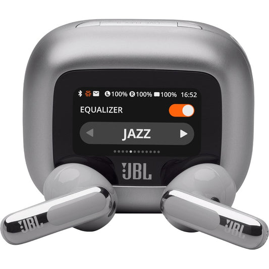 JBL Live Flex 3. Bežične. 20 - 40000 Hz. Pozivi/Muzika/Sport/Svakodnevna upotreba. 72,7 g. Slušalice. Srebrne.