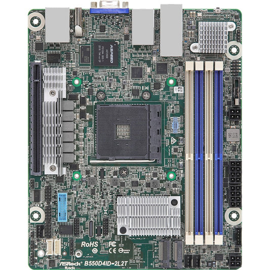 Asrock B550D4ID-2L2T. AMD. Podnožje AM4. AMD Ryzen™ 3. AMD Ryzen™ 5. Podnožje AM4. DDR4-SDRAM. 128 GB