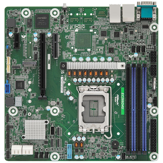Asrock EC266D4U. Intel. LGA 1700. Intel® Pentium® Gold. Intel® Xeon®. Intel Xeon E. LGA 1700. DDR5 SDRAM. 32GB