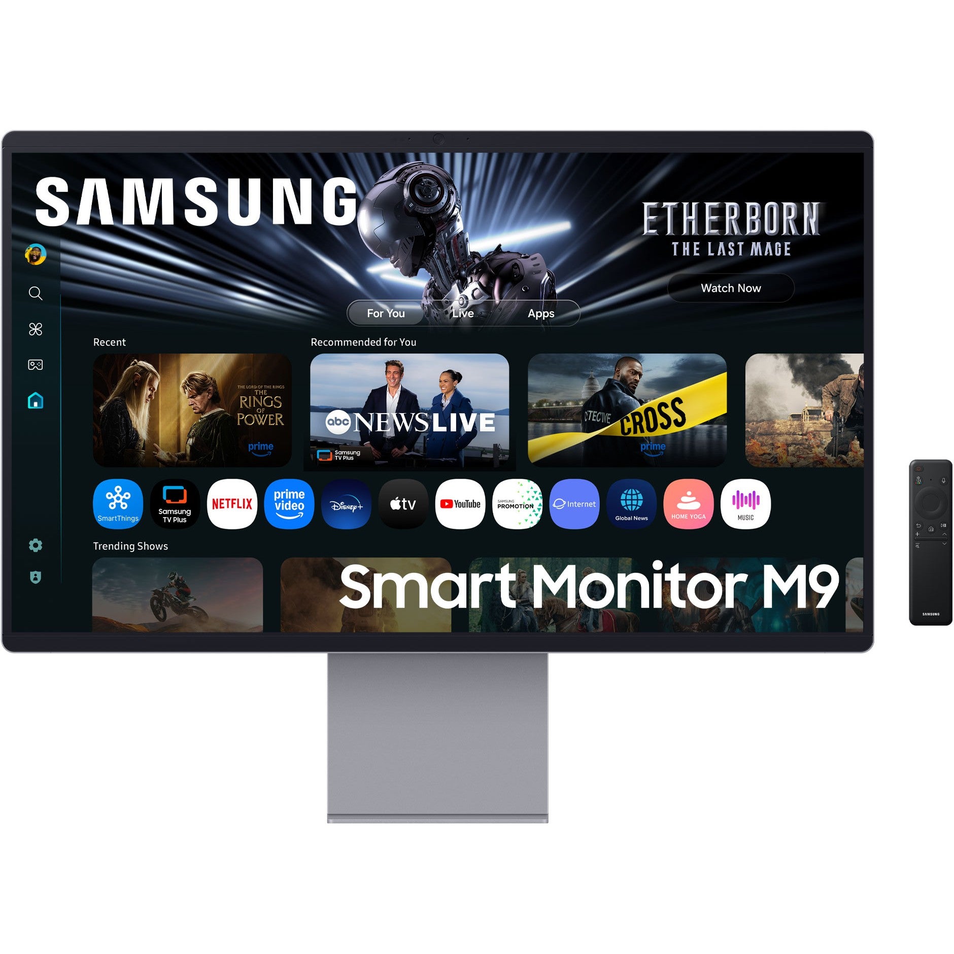 Samsung M90SF. 81,3 cm (32"). 3840 x 2160 piksela. 4K Ultra HD. OLED. 0,03 ms. Srebrni