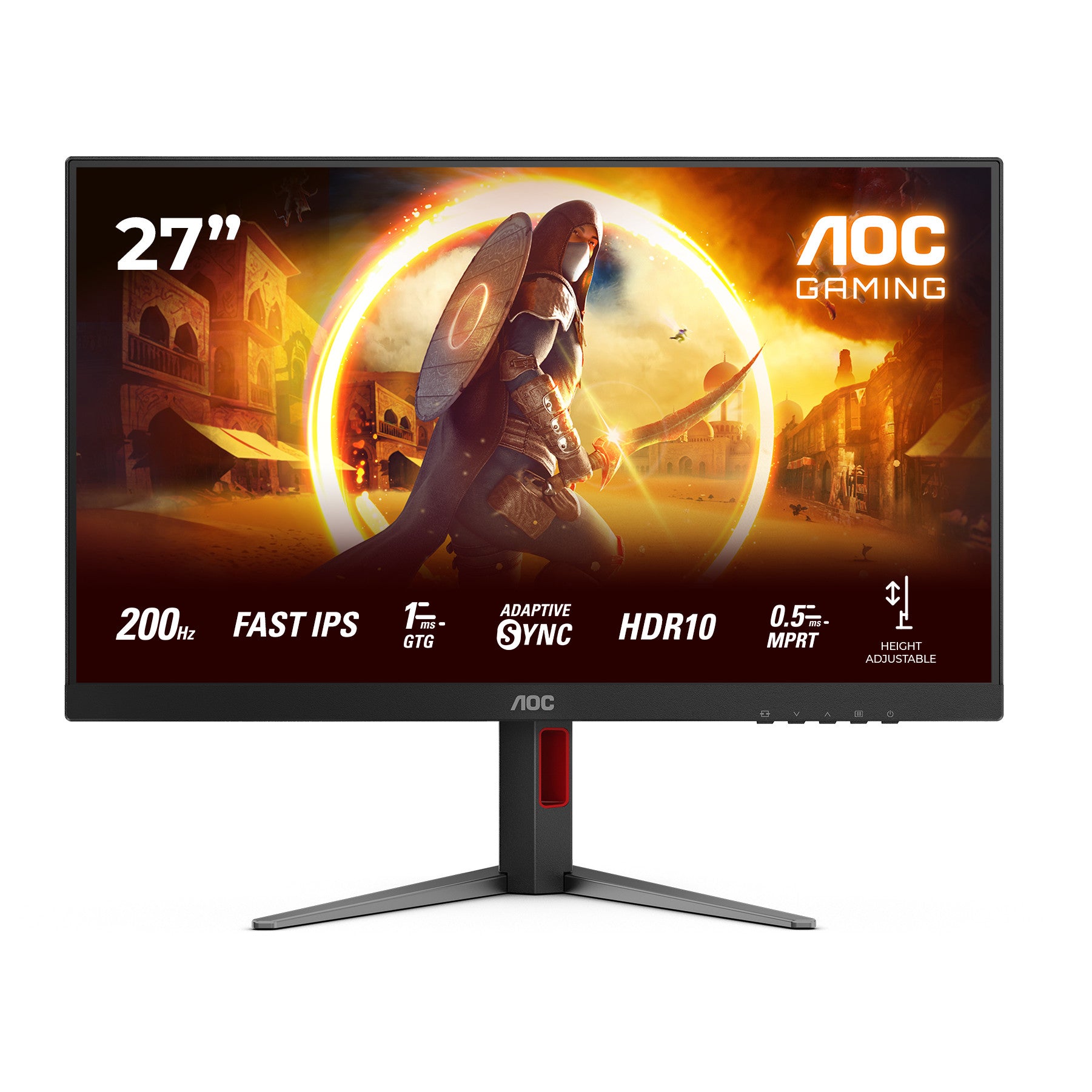 AOC G4 27G4HA. 68,6 cm (27"). 1920 x 1080 piksela. Full HD. LED. 1 ms. Crna. Crvena.