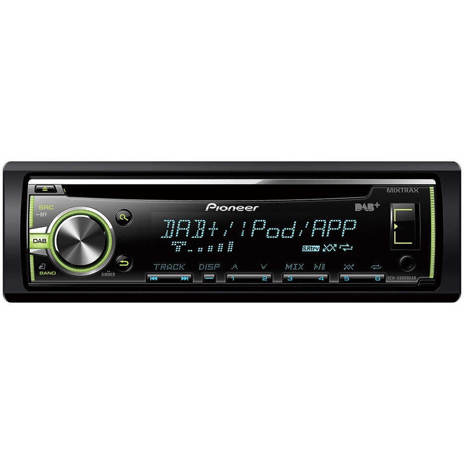 Pioneer DEH-X6800DAB. Crni. 1 DIN. 200 W. CD. CD-R. CD-RW. 1 disk. Izmjenjiv.