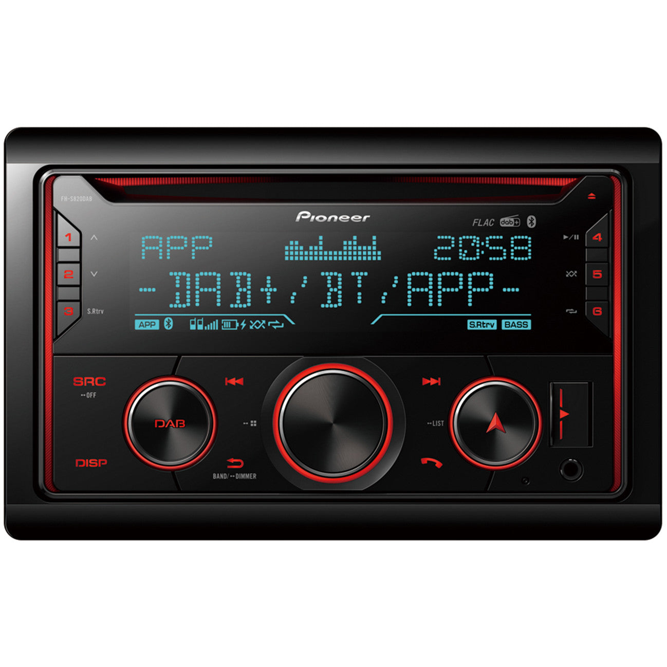 Pioneer FH-S820DAB. Crni. 2 DIN. 200 W. 4.0 kanala. 50 W. CD. CD-R. CD-RW.