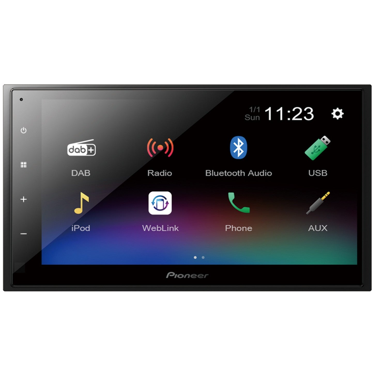 Pioneer DMH-A340DAB. Crni. 2 DIN. 200 W. 4.0 kanala. 50 W. Android. iOS.