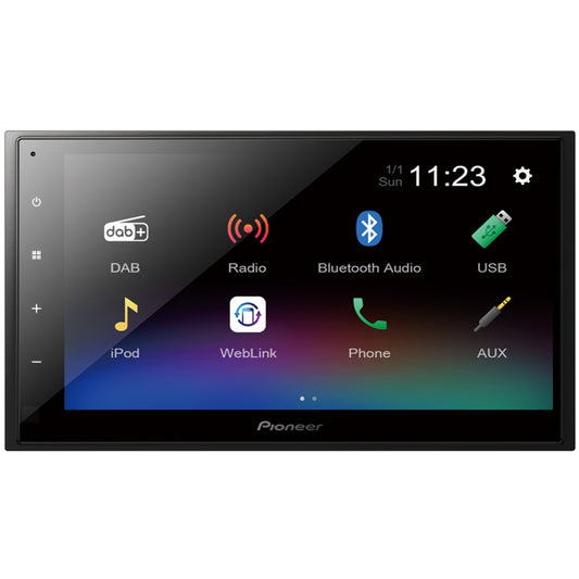 Pioneer DMH-A340DAB. Crni. 2 DIN. 200 W. 4.0 kanala. 50 W. Android. iOS.