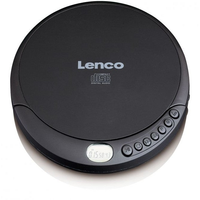 Lenco CD-010. Crni. Prenosni CD plejer.