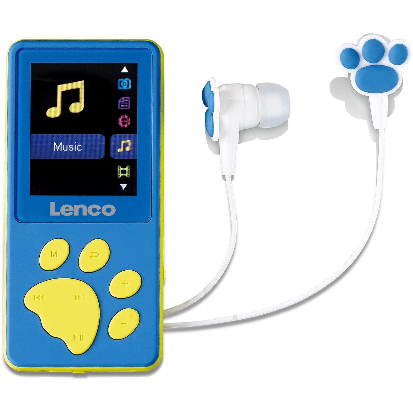 Lenco XEMIO-560BU. MP4 plejer. 8 GB. LCD. 30 g. Plava boja. Slušalice uključene.