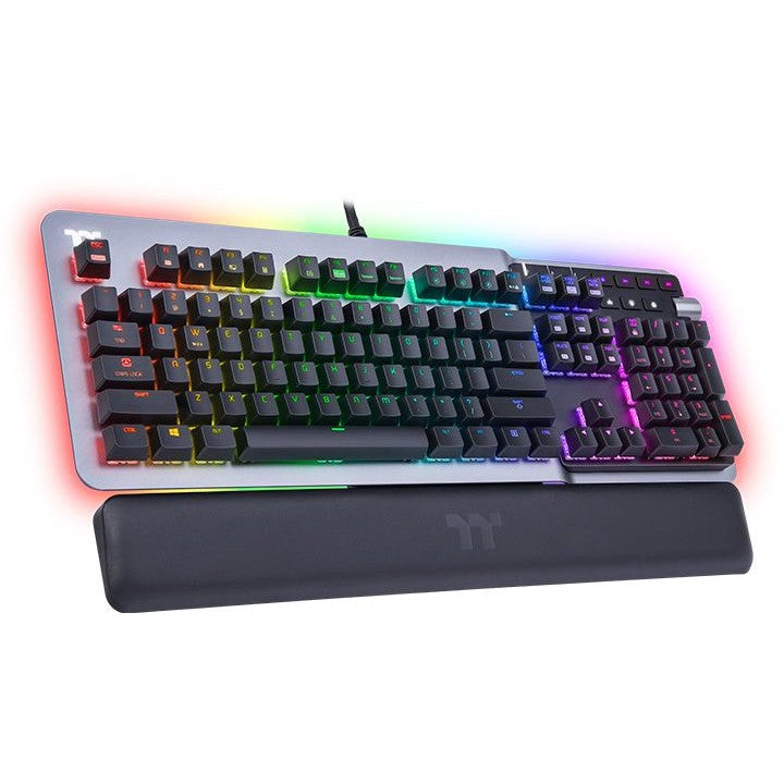 Thermaltake Argent K5 RGB. Žični. USB. Mehanička tastatura. QWERTY. RGB LED. Titanijum.