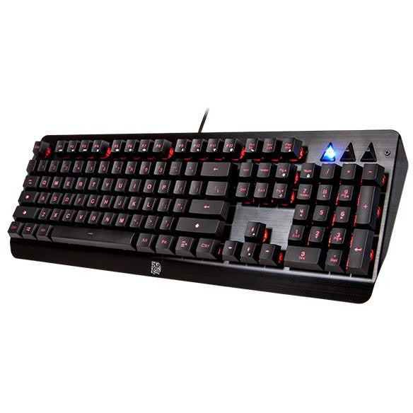 Thermaltake Challenger Edge membranska. Puna veličina (100%). Žičana. USB. Membranski prekidač. RGB LED. Crna.