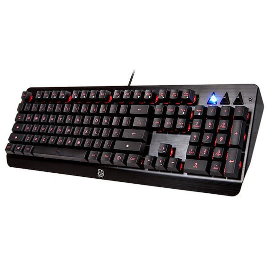 Thermaltake Challenger Edge membranska. Puna veličina (100%). Žičana. USB. Membranski prekidač. RGB LED. Crna.