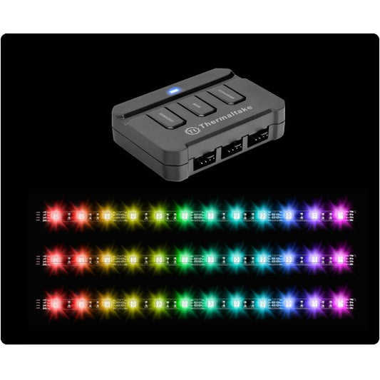 Thermaltake Lumi Color 256C. Unutrašnja. Crna. Višenamjenska. 12 sijalica. LED. 12 V