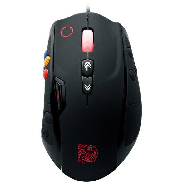 Tt eSPORTS MO-VLS-WDLOBK-01. Desni. Laserski. USB Tip-A. 8200 DPI. Crna.