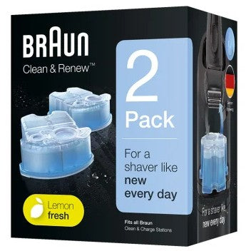 Braun CCR2 uložak za čišćenje. Plavi. Braun. Braun Clean&Charge. Kutija. 2 komada.