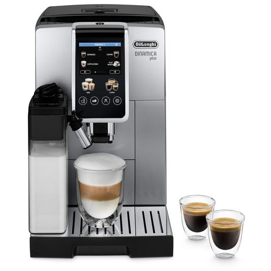 De'Longhi ECAM380.85.SB. Aparat za espresso. 1,8 l. Zrna kafe. Mljevena kafa. Ugrađeni mlinac. 1450 W. Crna. Srebrna.