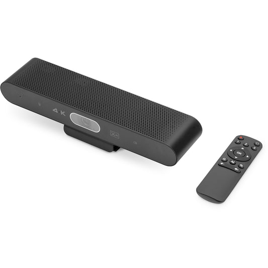 Digitus 4K All-In-One Video Bar Mini - Sistem za video konferencije. Video saradnja. CMOS. 4K Ultra HD. 4x. Crni.