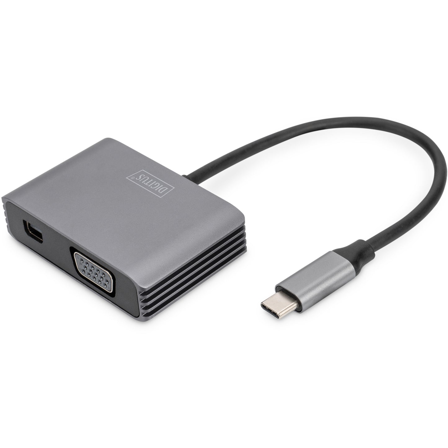 Digitus USB Type-C™ 4K 2u1 Mini DisplayPort + VGA grafički adapter. 4096 x 2160 piksela